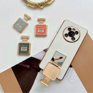 Glitter Phone Kickstand, Portable Phone Desk Holder With Inner Mirror